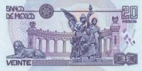 (1999) Банкнота Мексика 1999 год 20 песо "Бенито Хуарес"   UNC