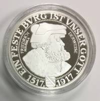 Реплика Монета Дания 1917 год 3 марки Три марки 1917 г.  Серебрение  PROOF