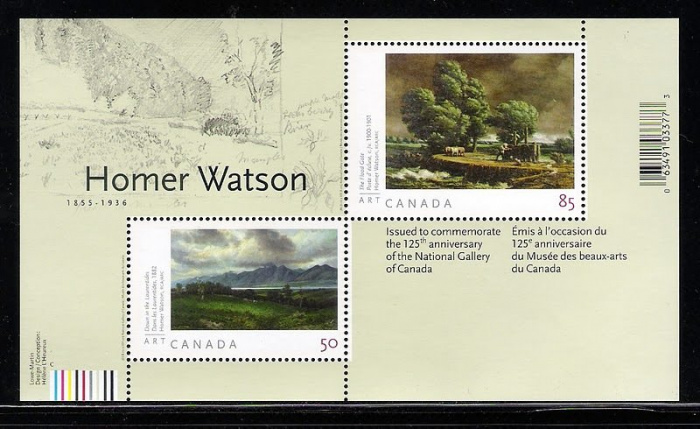 (№2005-76) Блок марок Канада 2005 год &quot;Произведения Гомера лист Ватсон сувенир&quot;, Гашеный