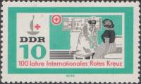 (1963-022) Марка Германия (ГДР) "Медсестра"    Красный Крест II Θ