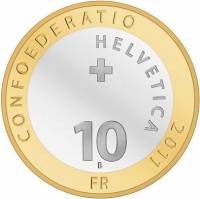 () Монета Швейцария 2011 год 10 франков ""   AU