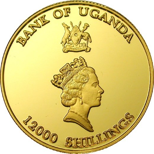 () Монета Уганда 2001 год 12000  &quot;&quot;    AU