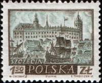 (1960-064) Марка Польша "Щецин"   Исторические города №2 II Θ