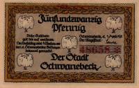 (№1921) Банкнота Германия 1921 год "25 Pfennig"