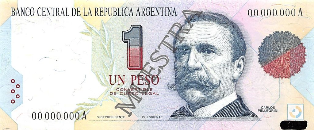 (№1992P-339s) Банкнота Аргентина 1992 год &quot;1 Peso&quot;