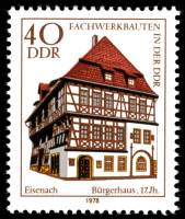 (1978-012) Марка Германия (ГДР) "Особняк, Айзенах"    Архитектура III Θ