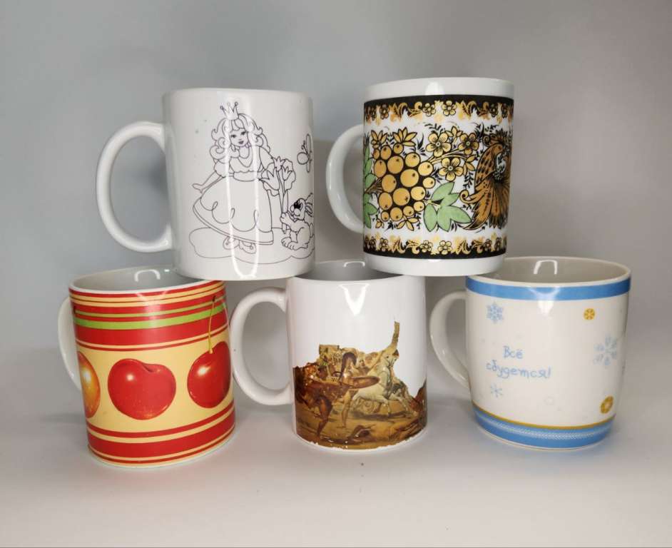 Кружки чашки чайные разные 11 шт 