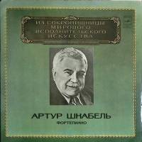 Набор виниловых пластинок (2 шт) А. Шнабель Исполнительское искусство Мелодия 300 мм. Very good