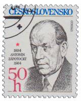 (1984-052) Марка Чехословакия "А. Запотоцкий"    100 лет со дня рождения Антонина Запотоцкого III Θ