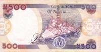 (,) Банкнота Нигерия 2009 год 500 найра "Ннамди Азикиве"   UNC