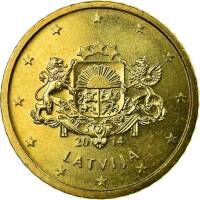 (2014) Монета Латвия 2014 год 50 центов   Северное золото  UNC