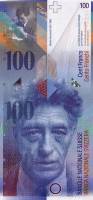 (2007) Банкнота Швейцария 2007 год 100 франков "Альберто Джакометти" Raggenbass - Hildebrand  XF