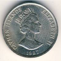 (№1987km88) Монета Каймановы острова 1987 год 5 Cents (Cray Fish (Prawn))