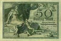 (№1899P-7) Банкнота Германия 1899 год "50 Mark"