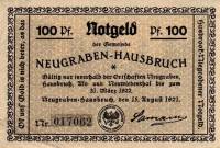 (№1921) Банкнота Германия 1921 год "100 Pfennig"