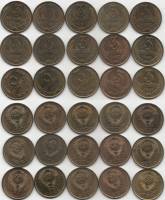(1961-1991, 3 копейки, 15 монет) Набор монет СССР  год "1978-90 91л 91м"  XF-UNC