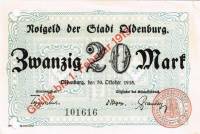 (№1918) Банкнота Германия 1918 год "20 Mark"