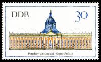 (1968-050) Марка Германия (ГДР) "Сан-Суси, Потсдам"    Архитектура ГДР III Θ