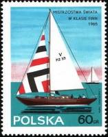 (1965-030) Марка Польша "Класс Вега" , III Θ
