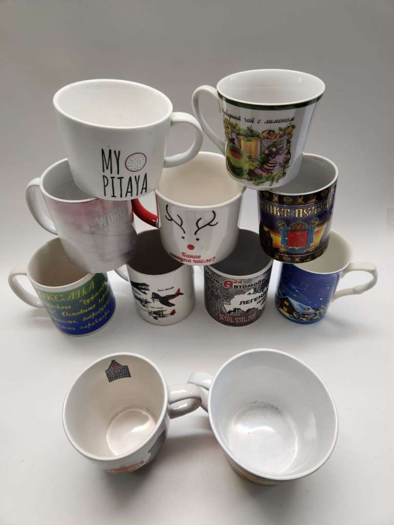 Кружки чашки чайные 11 штук разные
