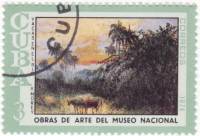 (1974-021) Марка Куба "Коровы пасутся"    Музей в Гаване III Θ