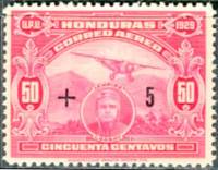 (№1929-239) Марка Гондурас 1929 год "Нью-Йорк, Гондурас от L'Гарай", Гашеная