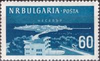 (1958-003) Марка Болгария "Курорт 'Несебр'"   Курорты Болгарии (1) III Θ