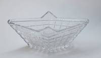 Салатник "Ладья", хрусталь, размеры 9*25*9 см. (сост. на фото)