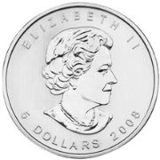 () Монета Канада 2008 год 5  ""    AU