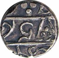 (№1730km273) Монета Индия 1730 год 1/5 Rupee (Шах Алам II в)