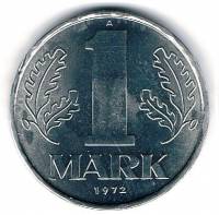 (№1972km35.1) Монета Германия (большой 1) 1972 год 1 Mark (большой 1)