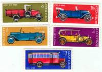 1973-102-106  Серия Набор марок (5 шт) СССР  История отечественного автомобилестроения III O