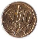 (№2010km494) Монета Южная Африка 2010 год 10 Cents (Tshipembe Afurika - легенда Венда)