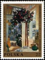 (1969-048) Марка Польша "Майское солнце (Ю. Мехоффер)"   Живопись Польши III O