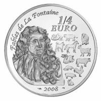 (№2008km1572) Монета Франция 2008 год frac14; Euro (Год Крысы)