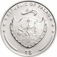 (№2009km229) Монета Палау 2009 год 1 Dollar ("Дукати" Кейси Стоунер)