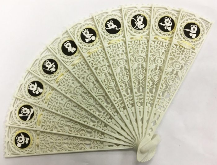 Веер &quot;Олимпиада 80&quot;, пластик (сост. на фото)