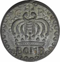 (№1754km157.2) Монета Индия 1754 год 2 Pice (GR (Georgius Rex - for King George I))