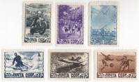 1948-021-22 87-90 Серия Набор марок 6 шт СССР  Советский спорт III O