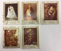 --  Набор марок Румыния 5 шт.  Гашёные , III Θ