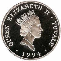 () Монета Тувалу 1994 год 20  ""    AU