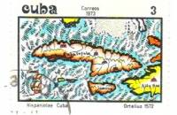 (1973-088) Марка Куба "Испанская карта"    Карты Кубы III O
