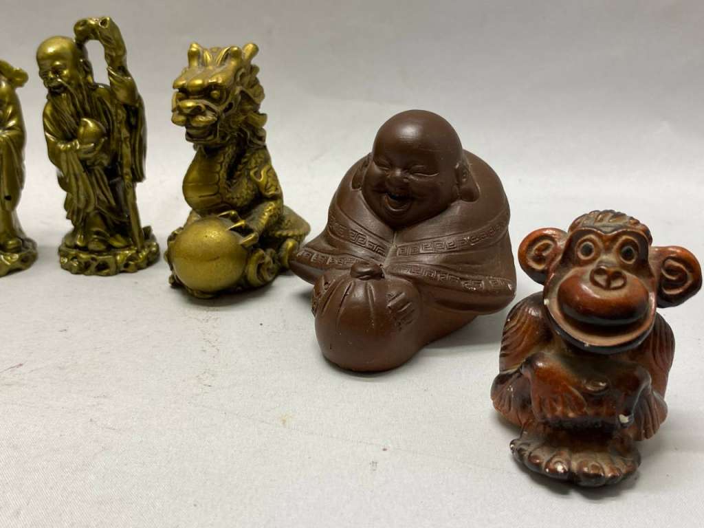 Сувенир статуэтка 6 шт из разных материалов