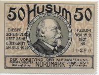 (№1921) Банкнота Германия 1921 год "50 Pfennig"