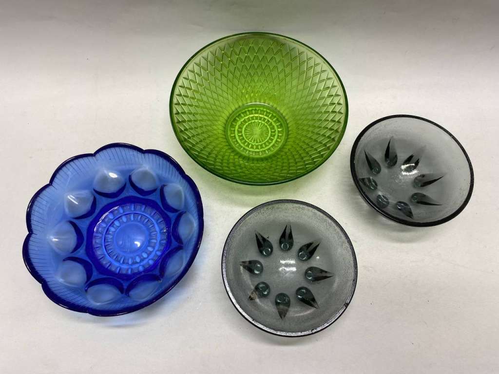 Салатник цветное стекло 4 шт