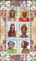 (№2002-1061) Лист марок Намибия 2002 год "Традиционная женщина", Гашеный