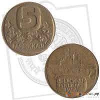 (1986) Монета Финляндия 1986 год  марок ""    VF
