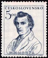 (1948-020) Марка Чехословакия "М. Ходжа"    100-летие Словацкого восстания. Изображения лидеров восс