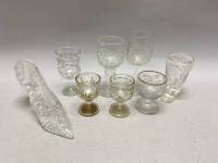 Рюмки хрусталь 6 шт, сапожок и хрустальная туфелька