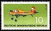 (1972-023) Марка Германия (ГДР) "Сельскохозяйственный самолет"    Авиация III O